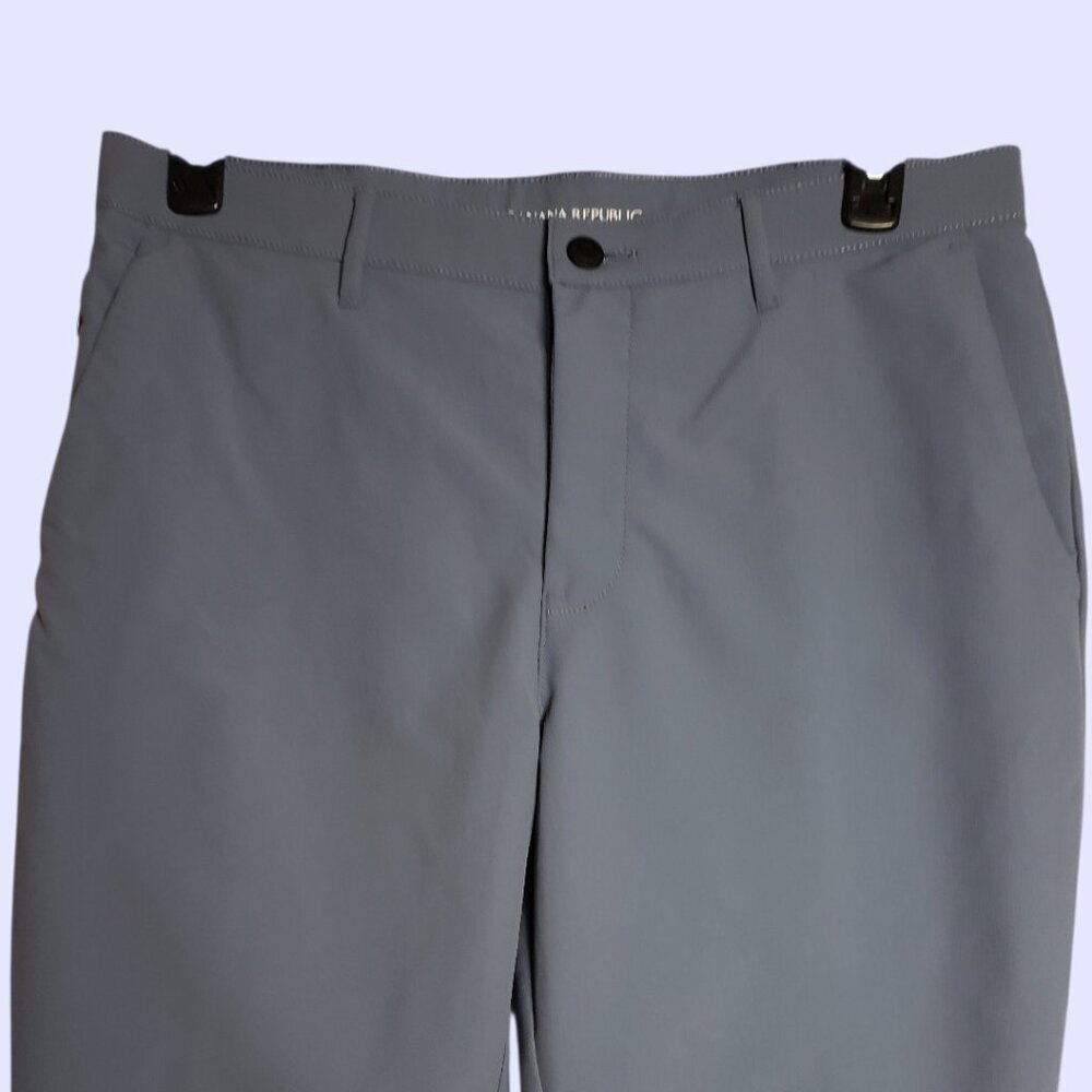 Banana Republic Mens Slim-Fit Dress Pants Lightweight Blue 34/29 - Picture 7 of 14